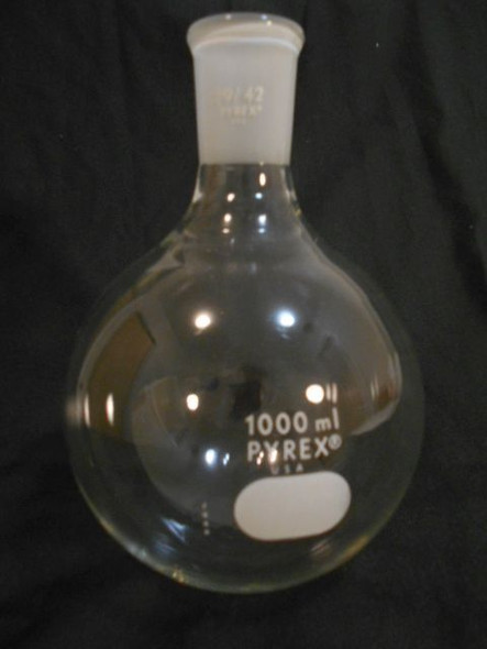 Round Bottom Flask Quick Fit 1000ml- Pyrex