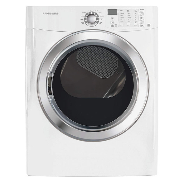 Dryer, 7.0 cu ft, white colour, electric.
L arge-capacity unit includes wrinkle-release setting for neat, wrinkle-free clothes. Features a balanced dry system and a moisture sensor that dries clothes evenly and efficiently for excellent results. Reversible door can be installed in a right or left orientation to fit your space. Dryer, 7.0 cu ft, white colour, electric.
L arge-capacity unit includes wrinkle-release setting for neat, wrinkle-free clothes. Features a balanced dry system and a moisture sensor that dries clothes evenly and efficiently for excellent results. Reversible door can be installed in a right or left orientation to fit your space.