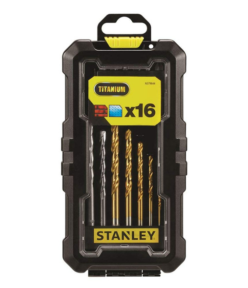 Stanley STA7221-XJ Drilling and Screw Driving Set, 16 Pieces