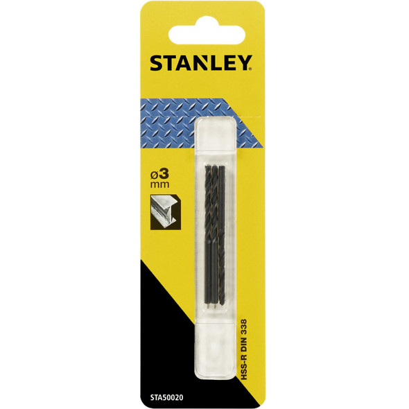 Stanley Metal Drill Bit 3mm -STA50020-QZ Stanley Metal Drill Bit 3mm -STA50020-QZ