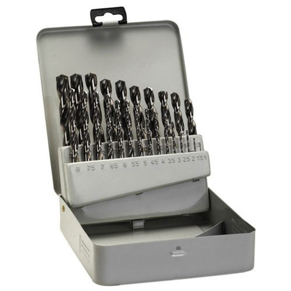 Bosch 25 Piece HSS-G Metal Drill Bit Set 1 -13mm. Bosch 25 Piece HSS-G Metal Drill Bit Set 1 -13mm.