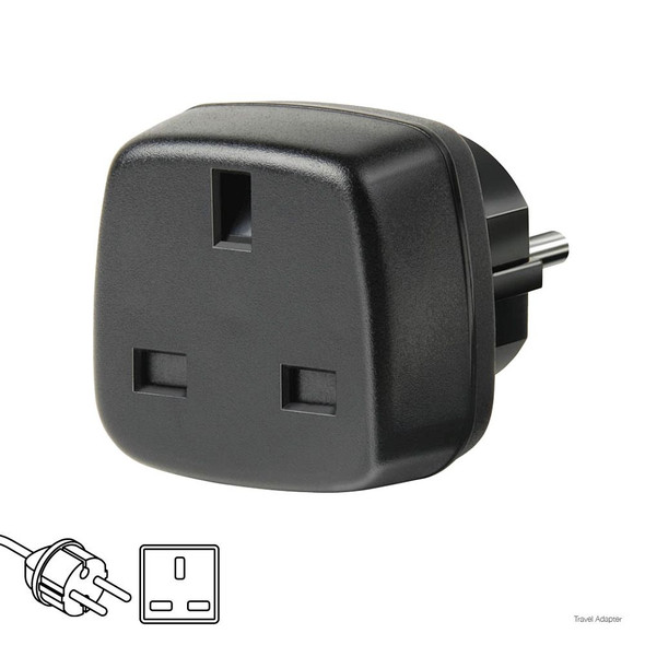 Brennenstuhl Travel Adapter Euro plug, British Standard socket