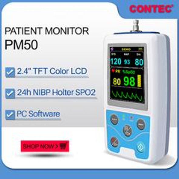  PM50 Patient Monitor BP NIBP SPO2 PR dynamic blood pressure alarm Contec