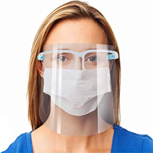 Face Shield mask with glasses frame