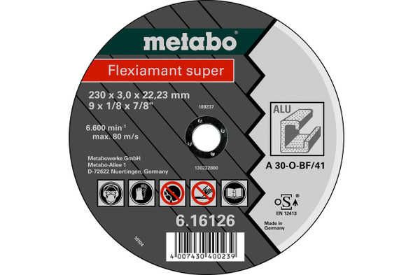  Flexiamant Super Cutting Disc 9" for Aluminium Metabo