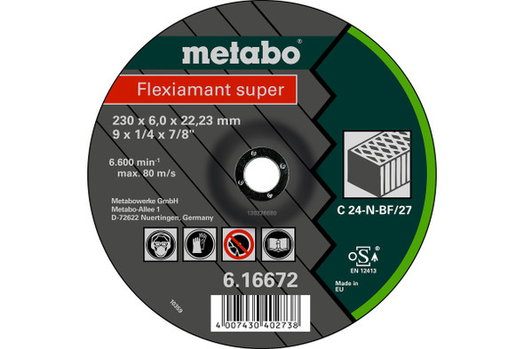 Flexiamant Super 6" Grinding Disc Stone Metabo