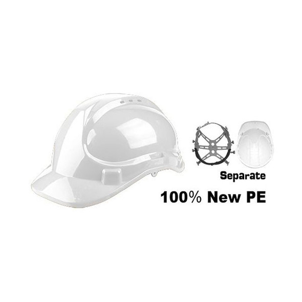 Safety Helmet (white) - (HSH209) INGCO 