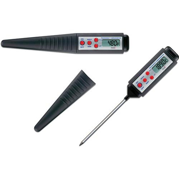 Laboratory Thermometer Stainless Steel Probe 15v, Hellog