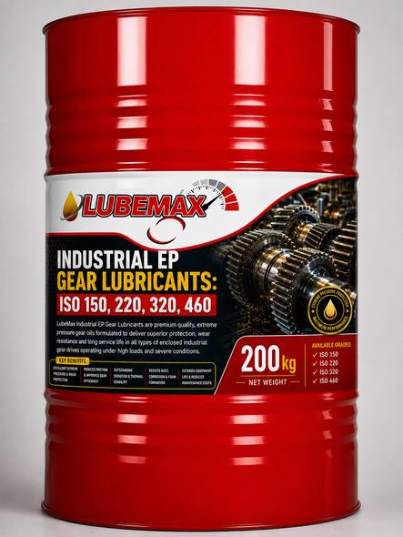 LubeMax Industrial EP Gear Lubricants:ISO 150, 220, 320, 460