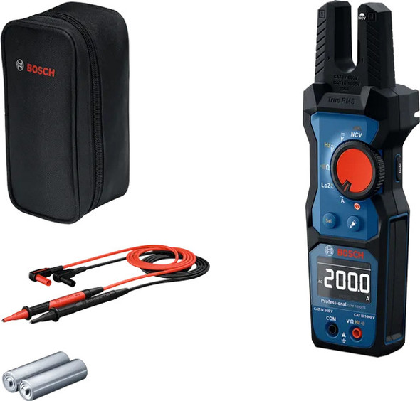 Bosch GFM 1000-15 Professional Fork Meter, Electrical Tester, 200A AC, IP54 Bosch GFM 1000-15 Professional Fork Meter, Electrical Tester, 200A AC, IP54