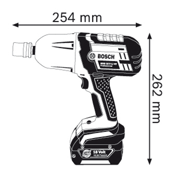 Bosch GDS 18 V-Li HT Cordless Impact wrench professional 