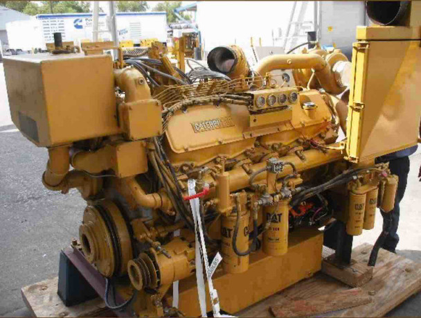 CATERPILLAR 3412, 1800RPM MARINE DIESEL ENGINE REMAN 