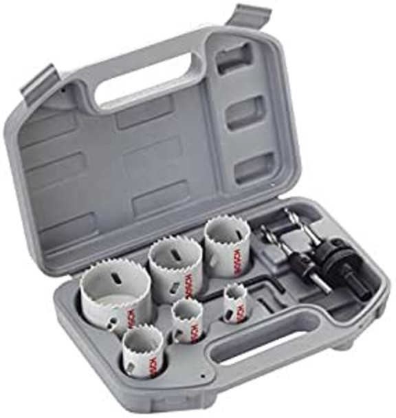 Bosch bi-metal 9-piece plumber holesaw set