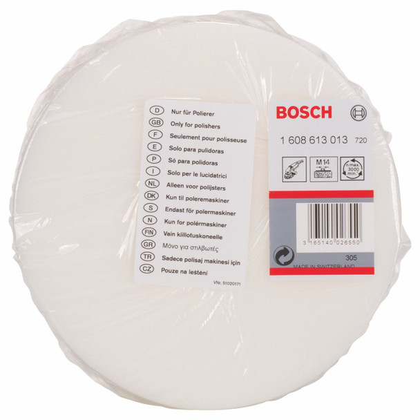 Polishing Sponge for Bosch Polishers GPO 12 and GPO 12 E Professional M14 thread 160mm