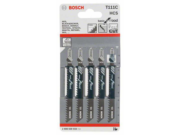 Bosch Jigsaw blades T111C (4-50mm)