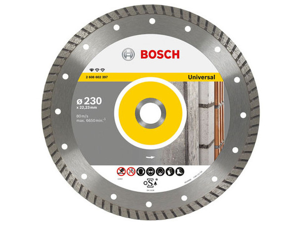 Bosch  Pro Universal Turbo Diamond blade 230mm x 22mm bore