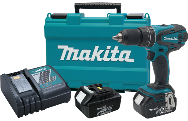 Makita Drilling Machine V LXT® Lithium-Ion Cordless 1/2” Hammer Driver-Drill Kit Model XPH01