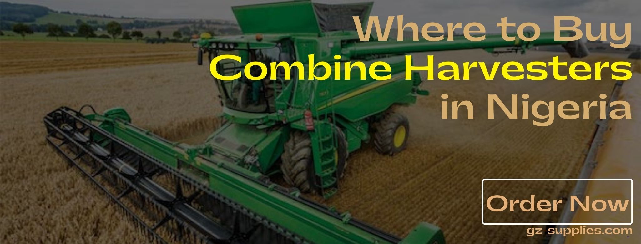 Where to Buy Combine Harvesters in Nigeria GZ Industrial Supplies