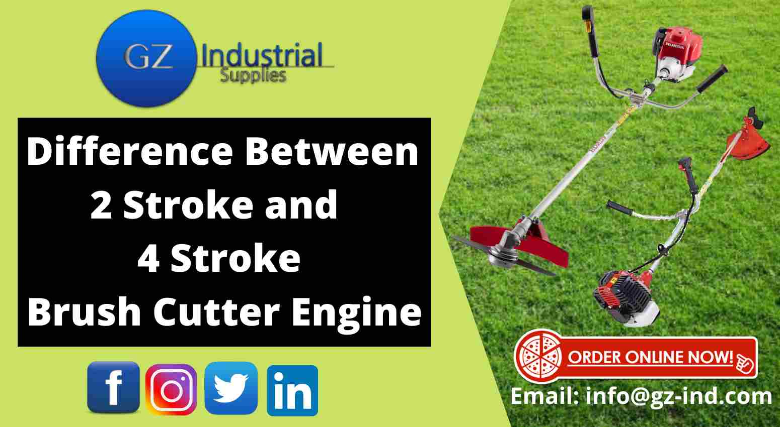 Difference Between A Brush Cutter Engine's 2 And 4 Strokes