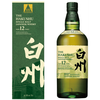 The Hakushu 12 Year Old Single Malt Japanese Whisky 100th Anniversary Edition 700mL