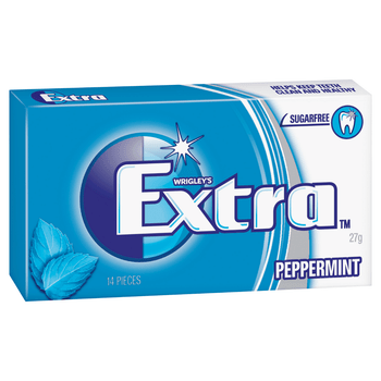 Wrigley's Extra Peppermint Sugar Free Gum 27g 14 pieces