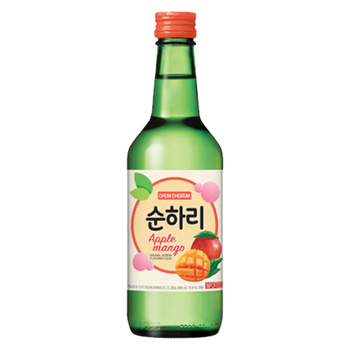 Chum Churum Soonhari Apple Mango Soju 360mL Green Bottle
