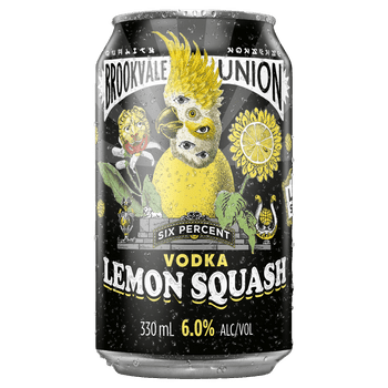 Brookvale Union Vodka Lemon Squash Cans 330mL 6%