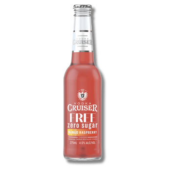 Vodka Cruiser Sugar Free Mango Raspberry 4.6% 275mL Bottle