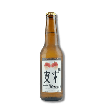 Lychee Gold Premium 8% Cider 330mL bottle