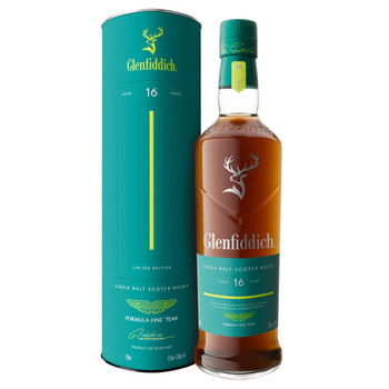 Glenfiddich 16 Year Old Aston Martin F1 Limited Edition Single Malt Scotch Whisky 700ml