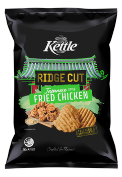 Kettle Ridge Cut Japanese Style Fried Chicken Chips 165grams