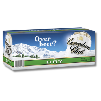 Canadian Club & Dry 375mL Cans 10 Pack