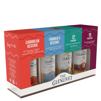 The Glenlivet Single Malt Whisky Tasting Gift 4 Pack 50mL