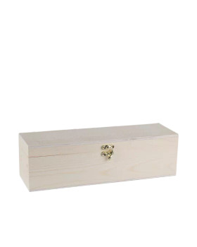 Timber Wine Presentation Box with Hinged Lid