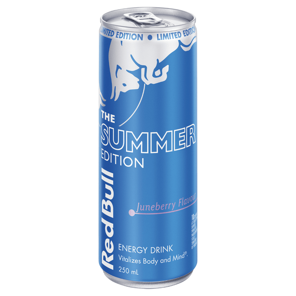 Red Bull Summer Edition Juneberry Flavour 250mL Blue Can