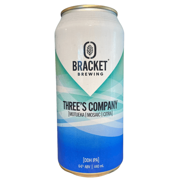 Bracket Three's Company Double Dry Hopped IPA 440mL Can