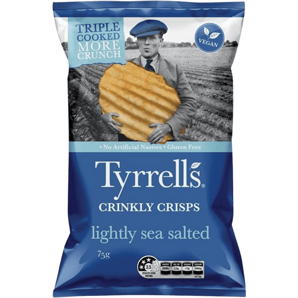 Tyrrells Sea Salt Chips 75g