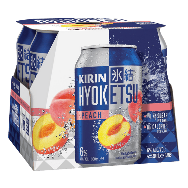 Kirin Hyoketsu Peach 4pk 330mL