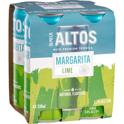 Olmeca Altos Lime Margarita Cans 330ml