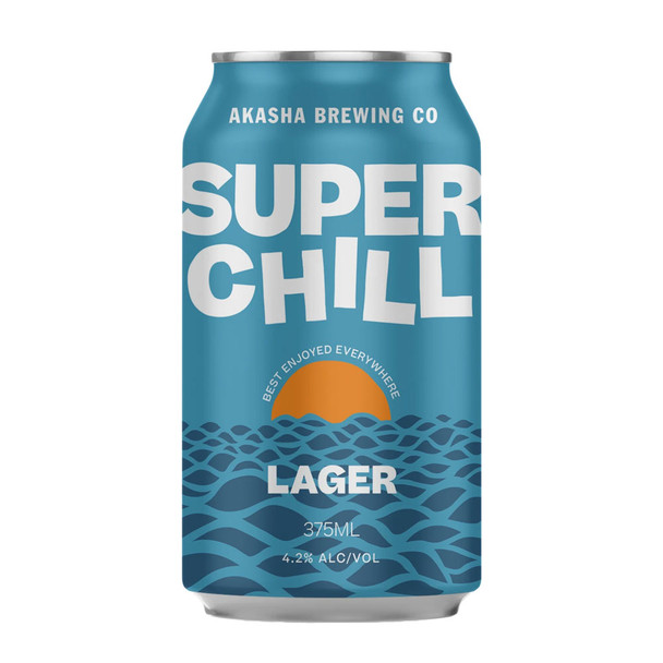 Akasha Super Chill Lager Cans 375ml