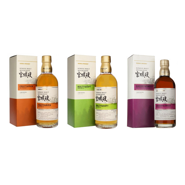 Nikka Miyagiko Single Malt Whisky 500ML X 3 Pack