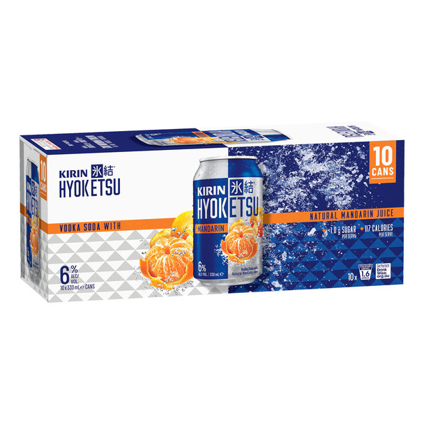 Kirin Hyoketsu Mandarin 10 Pack 330ml Cans