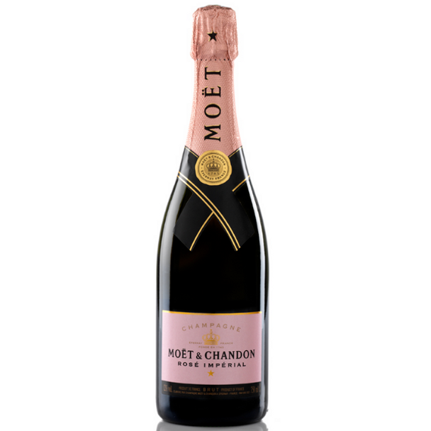Moet and Chandon Brut Imperial Rose NV Champagne 750mL