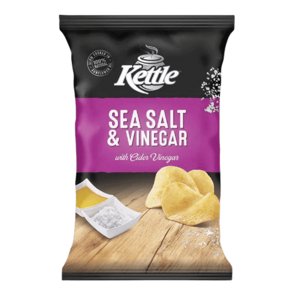 Kettle Salt and Vinegar Chips 90g Bag