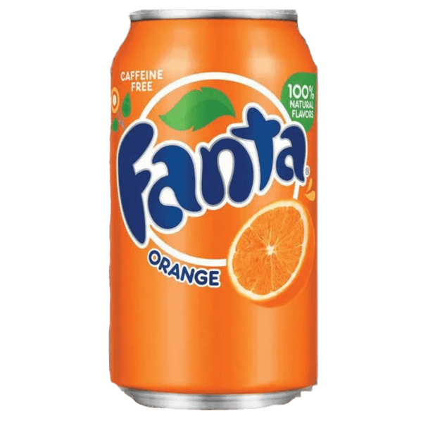 Fanta Orange Soft Drink Can 375mL