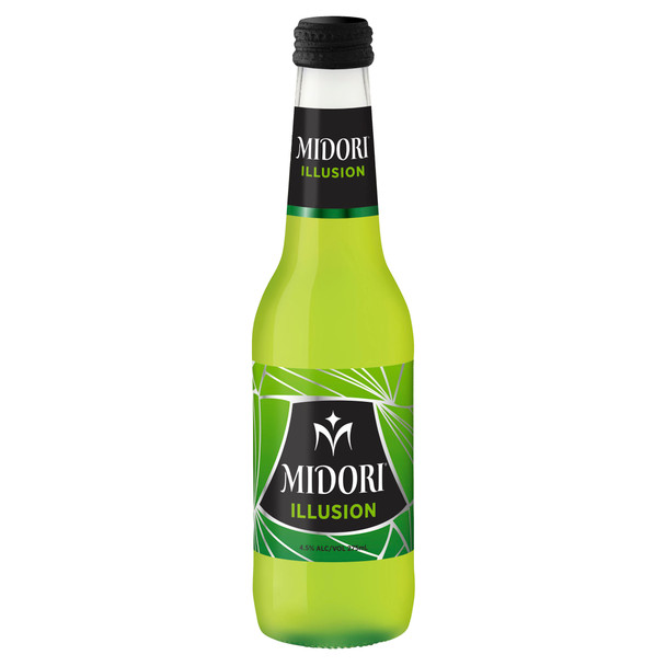 Midori Illusion with Vodka and Pineapple Bottle 275mL