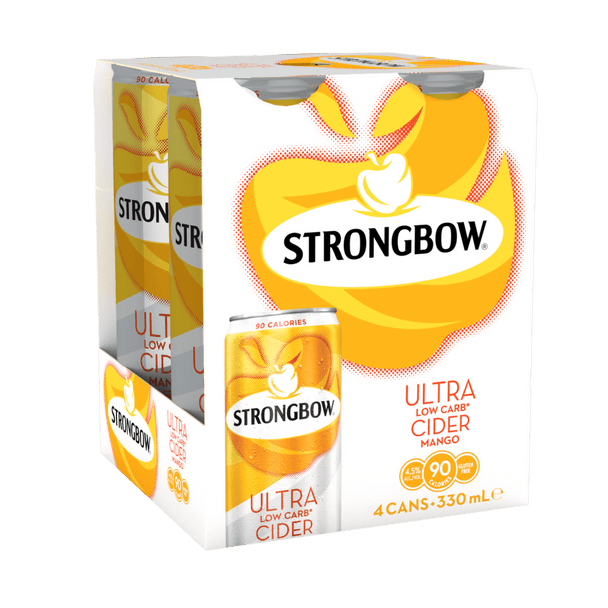 Strongbow Ultra Low Carb Cider Mango 330mL