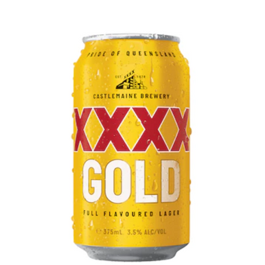Buy Xxxx Gold Lager Cans 330Ml - Red Bottle
