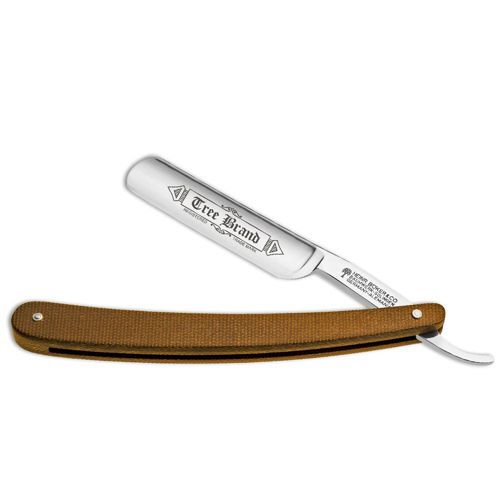 Boker Brown Micarta Straight Razor 140509