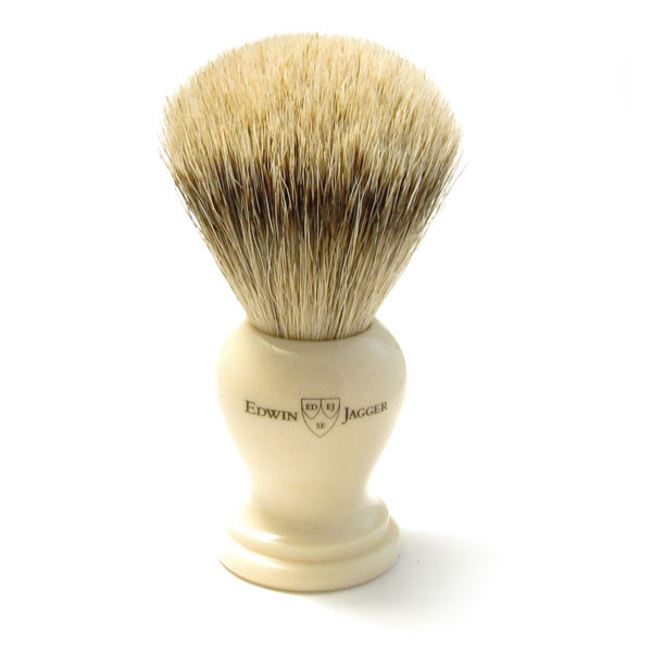Edwin Jagger Super Badger Shaving Brush Ivory